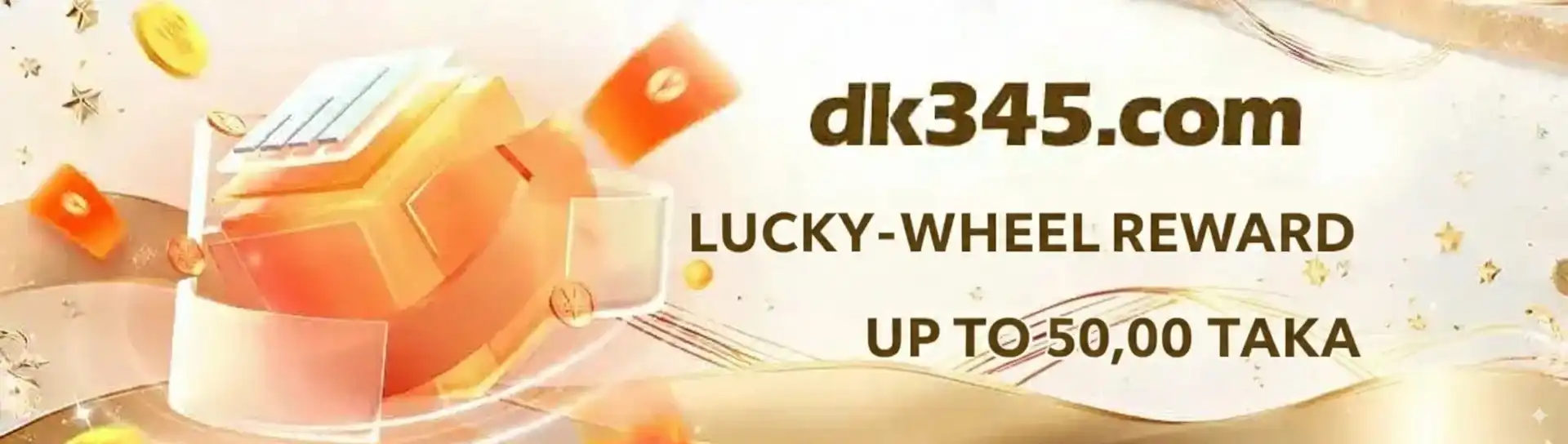 Lucky wheel reward banner with chances to win big prizes on 777jiLibet.
